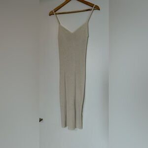 Aritzia ribbed form fitting dress